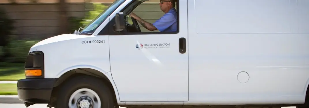 KIC Refrigeration service vehicle serving Arcadia area